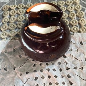 Vintage electrical brown insulator letter “B”